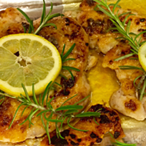 Lemon Rosemary Pounded Chicken